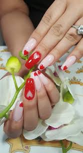 Watch me do my nails | valentine's day acrylic nails. Valentine Nails Acrylic Nails With Gel Majestic Nails Spa Facebook