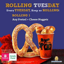 After some experimentation, auntie anne created a masterpiece — the same freshly baked goodness you know and love today. 19 Jan 2021 Auntie Anne S Rolling Tuesday Promotion On Foodpanda And Grabfood Everydayonsales Com