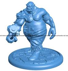 Man Ogre Gladiator B004046 File Stl Free Download 3d Model For Cnc And 3d Printer Download Free Stl Files In 2020 Stl Ogre 3d Printing