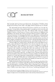 PDF) Book Review: Stephen P. Weldon, The Scientific Spirit of American  Humanism (Baltimore: Johns Hopkins University Press, 2020), in Journal of  the American Academy of Religion.