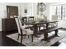 Chair and bench cushions, dining room wrap around bench, dining room table and bench for sale. Millennium Hillcott D798 55t 55b 2x02a 2x01 00 60 7 Pc Table 2 Uph Arm Chairs 2 Side Chairs Bench And Server Set Sam Levitz Outlet Dining 7 Or More Piece Sets