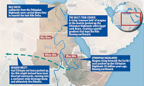 Conveyor Belt Of Rocks Which Created Ethiopian Mountains Kept The Nile Course For Egypt Daily Mail Online