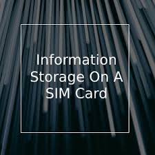 The data stored in the sim card includes a unique serial number called iccid, international mobile subscriber identity or imsi, security authentication information, temporary information about the network, a personal identification number or pin and a personal unblocking code or puk for unlocking. What Information Is Stored On A Sim Card
