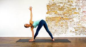 Revolved Triangle Pose Right Arm Behind Left Foot All Yoga Poses Poses Yoga Poses