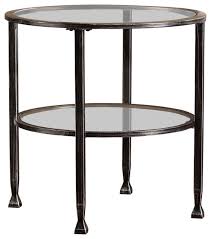 Check spelling or type a new query. Symon Metal Glass Round End Table Transitional Side Tables And End Tables By Sei Hou3802 Houzz
