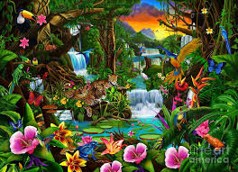 Beautiful Rainforest By Gerald Newton Jungle Art Rainforest Art