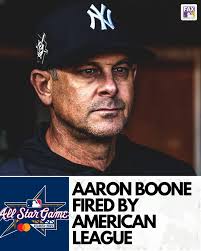 The American League has fired Aaron Boone, per multiple reports
