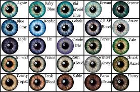 Eye Color Chart Very Similar To Supernovas Writing Prompt