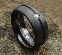 Diamond Set Black Wedding Ring Love2have In The Uk Engagement Rings For Men Mens Engagement Rings Diamond Black Wedding Rings