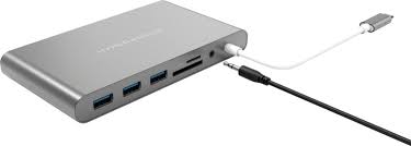 The best charging station for quick charge devices. Hyper Hyperdrive Ultimate 11 Port Universal Usb C Hub Usb C Docking Station For Laptops Space Gray Gn30b Gray Best Buy