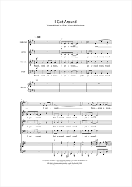 The song features love on lead vocal for the verse, and wilson for the chorus. I Get Around Arr Thomas Lydon The Beach Boys Noten Cascha Com
