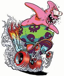 For more great wallpapers, check out our previous wallpaper wednesdays. Spongebob Hot Rod Patrick By Https Www Deviantart Com Yourpalsmitty On Deviantart Graffiti Doodles Graffiti Drawing Satan Drawing