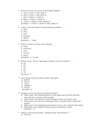 Contoh soal penjaskes kelas 2 sd mi lengkap dengan kunci jawabannya i. Soal Tentang Atletik Beserta Jawaban Kumpulan Contoh Surat Dan Soal Terlengkap