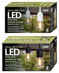 Feit Outdoor Weatherproof String Light Set 48ft 24 Led Bulbs Cheaper By The Minute