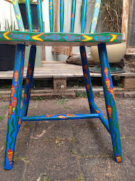 Pakistani Truck Art Inspired Chair Took Me 5 Weekends To Finish Sanded Down The Chair Primed It Hand Drawn Desig Painted Chairs Truck Art How To Draw Hands