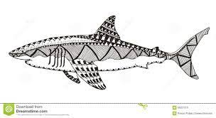resultado de imagem para shark illustration requin zentangle coloriage aida