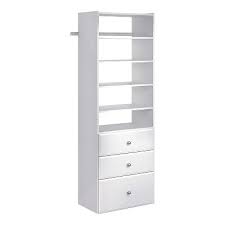 Jul 14, 2021 · selectives 48 in. Easy Track Ph40 Wh Premium Tower Closet Storage Wall Mounted Wardrobe Organizer Kit System With Shelves And Drawers For Bedroom In White With Hardware Target