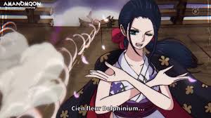 View and download this 2048x3072 nico robin image with 15 one piece eiichiro oda manga colored anime toei animation naotoshi shida test style animation drawing wano country arc this trailer for the new one piec. One Piece Chapter 989 Robin Delphinium Vs Big Mom By Amanomoon On Deviantart