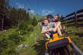 Our timber twister alpine coaster races along a 3200 foot elevated track. Imst Alpine Coaster Family Fun Austrian Tirol