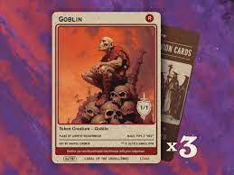 Goblin 1/1 MTG Tokens X3 Alfie's Adventure T1 AA73 - Etsy