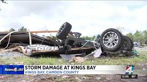 22 total 60 foot long rv sites, full hookups, 20/30/50 amp service, cable, wifi hotspots available, restaurants and gas next door. Kings Bay Base Digs Out After Elsa Tornado Rips Through Rv Park