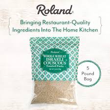To prepare couscous (soaking process):put 1 1/4 cups water, 1 tbsp olive oil and salt to taste,bring it to a boil over high heat. Buy Roland Foods Whole Wheat Israeli Couscous Toasted Pasta Specialty Imported Food 5 Pound Bag Online In Taiwan B005xddnfi
