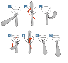 The instructions for tying a windsor knot (way 1) are shown below. How To Tie The Double Windsor Knot Otaa