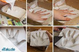 Ich persönlich verwende knetmasse, wie z. Basteln Mit Gips Diy Ideen Wie Gipsabdrucke Der Hand Co Talu De