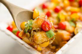 Everyone seems to really enjoy this dish, most family gatherings i am asked ahead of time if i am bringing the tater tot casserole. Light Taco Cauliflower Tot Hotdish Healthy Recipe