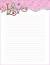 Decorative Flower Border Lined Paper