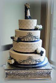 Tiffany Blue Wedding Ideas Simple Wedding Cake Wedding Cakes Blue Scroll Wedding Cake
