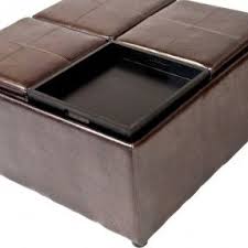 Coffee Table With 4 Storage Ottomans Storage Ottoman Storage Ottoman Coffee Table Leather Ottoman Coffee Table