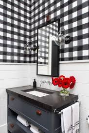 Black And White Wallpaper For Small Bathroom Pin On Color By Design