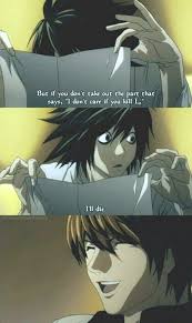 Animegirl Manga Anime Death Note Funny Death Note Death Note L