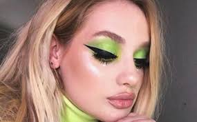 neon colors in your winter makeup looks