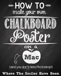 How To Make Your Own Chalkboard Poster On A Mac Free Chalkboard Fonts Chalkboard Poster Chalkboard Fonts