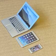 Custom Made 16 Scale Laptop Computer Tablet Mobile Miniature doll house set