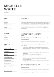 secretary resume sample in 2020