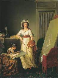 As a skilled portraitist, she exhibited in many parisian. Marie Victoire Lemoine