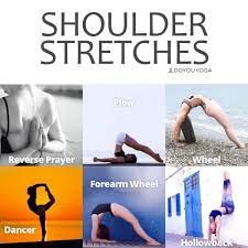 A Stretch A Day Keeps The Tension Away Shoulder Stretches Yoga Stretches Yogaposesandstretches Holy Yoga Yoga Times Yoga Benefits