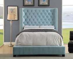 Furniture Of America Mirabelle Queen Bed Cm7679bl Q Savvy Discount Furniture Upholstered Panel Bed Upholstered Beds Bed Frame Sets