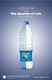 Duncan S Natural Mineral Water Ads Of Bangladesh Mineral Water Natural Mineral Water Mineral Water Bottle