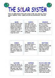 Esl Kids Worksheets Our Solar System Solar System Worksheets Solar System Our Solar System