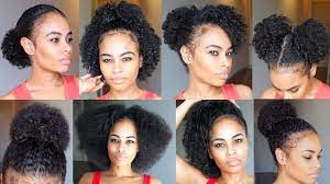 Learn how i'm using growth factors and a dermaroller to regrow my hair. 10 Quick Easy Natural Hairstyles Under 60 Seconds For Short Medium Natural Hair Youtube
