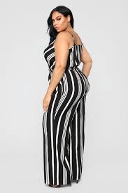 Black And White Striped Jumpsuit Outfit Ideas Love The Rush Stripe Jumpsuit Black White Striped Jumpsuit Jumpsuit Black Jumpsuit