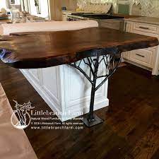 Advancements in printing technology and edge options allow laminate to mimic stone, metal, or wood countertops without the cost of natural materials. Natural Wood Countertops Live Edge Wood Slabs Littlebranch Farm Wood Countertops Natural Wood Furniture Natural Wood