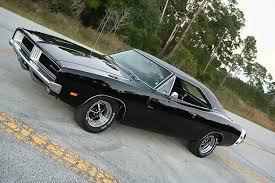 Matte Black 1969 Dodge Charger With Blower Triple Black 1969 Dodge Charger Autos Automoviles Motos