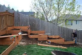 Pin By Maki Dalzell On Yard Sloped Backyard Landscaping Sloped Garden Vegetable Garden Raised Beds