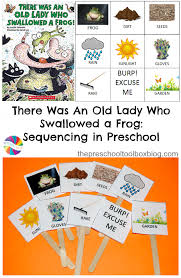 Snapshot women encounter an angel at jesus tomb coloring page most popular for you from there was an old. There Was An Old Lady Who Swallowed A Frog Sequencing In Preschool The Preschool Toolbox Blog