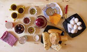 سفرة إفطار صباحي ليبي تقليدية food cheese board cheese